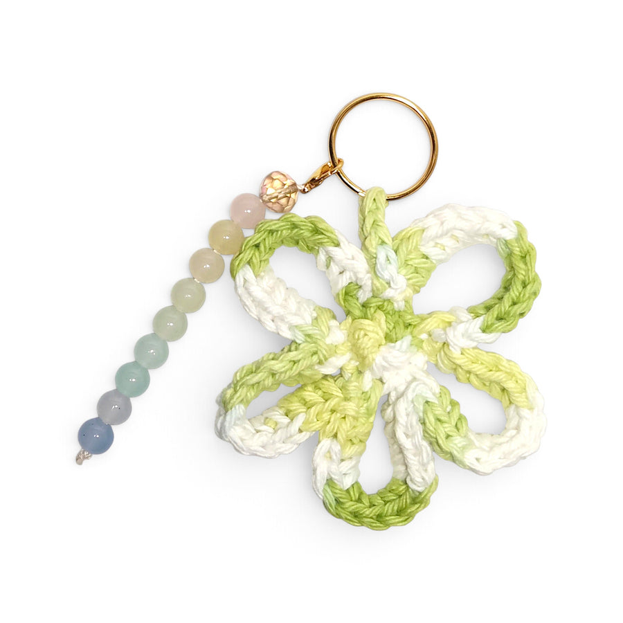 Crochet Flower Keychain & Bag Charm