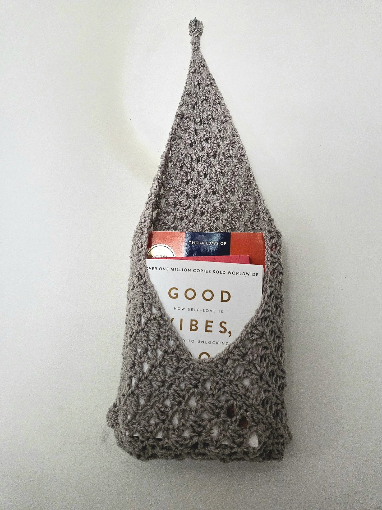 Crochet Wall Pocket Hanger - Handmade by Erika Liesel