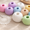 mercerized cotton threat in many colors with a crocheted doily