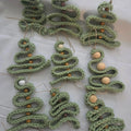 Crochet tree ornaments