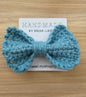 Crochet Bow Hair Tie - Handmade by Erika Liesel