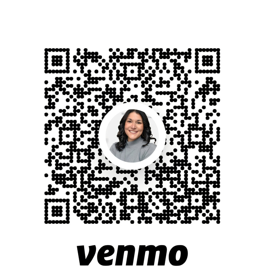 Venmo QR code with smiling woman's photo for easy payment