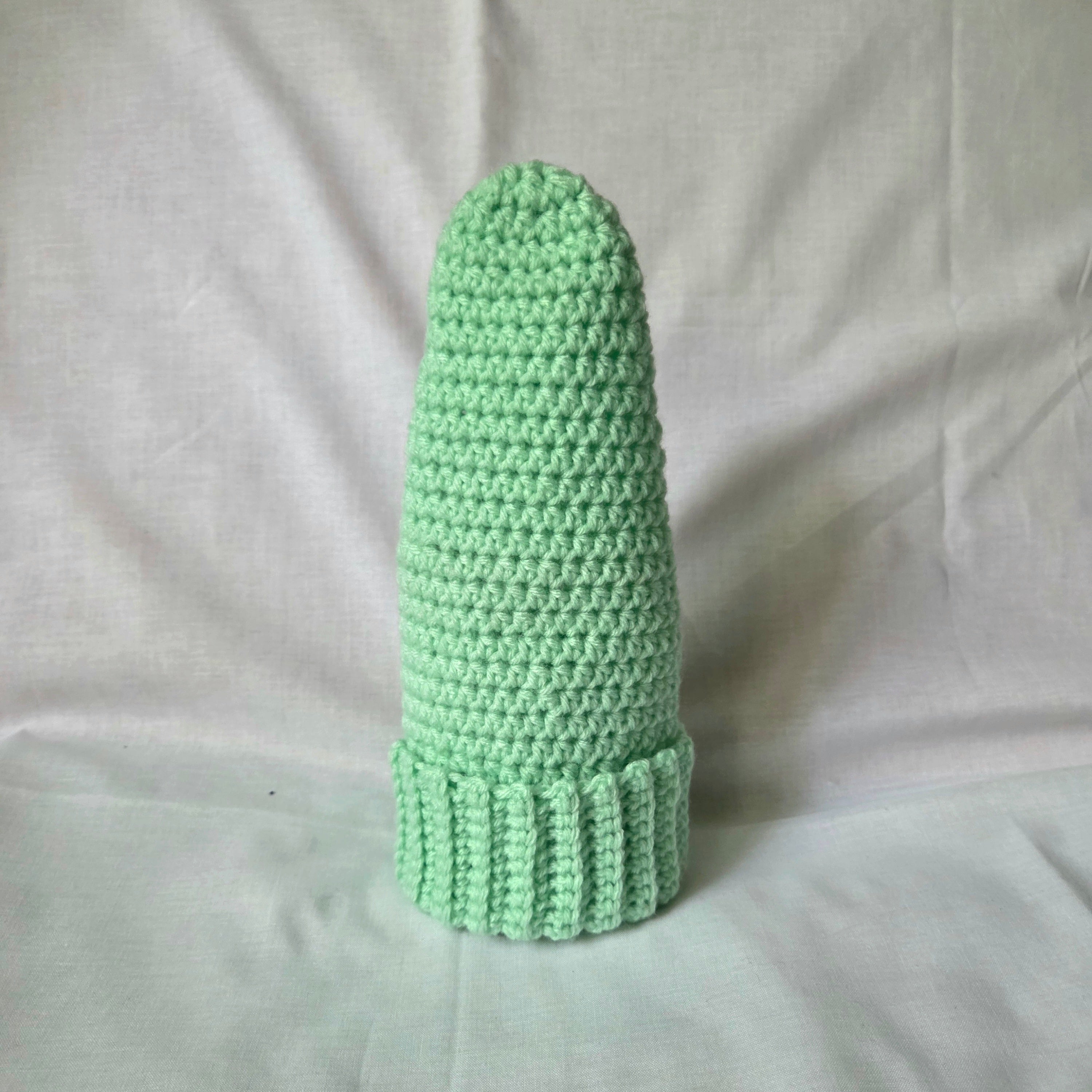 Handmade mint green crochet cactus, cozy and creative home decor