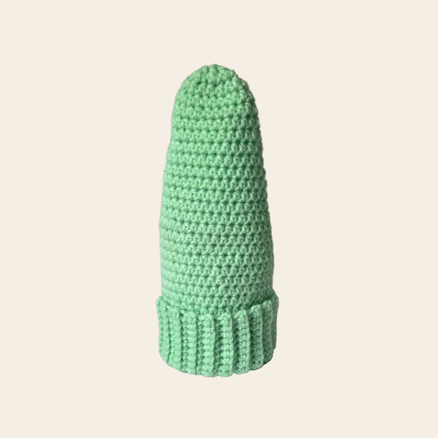 Handmade mint green crochet cactus, cozy home decor gift