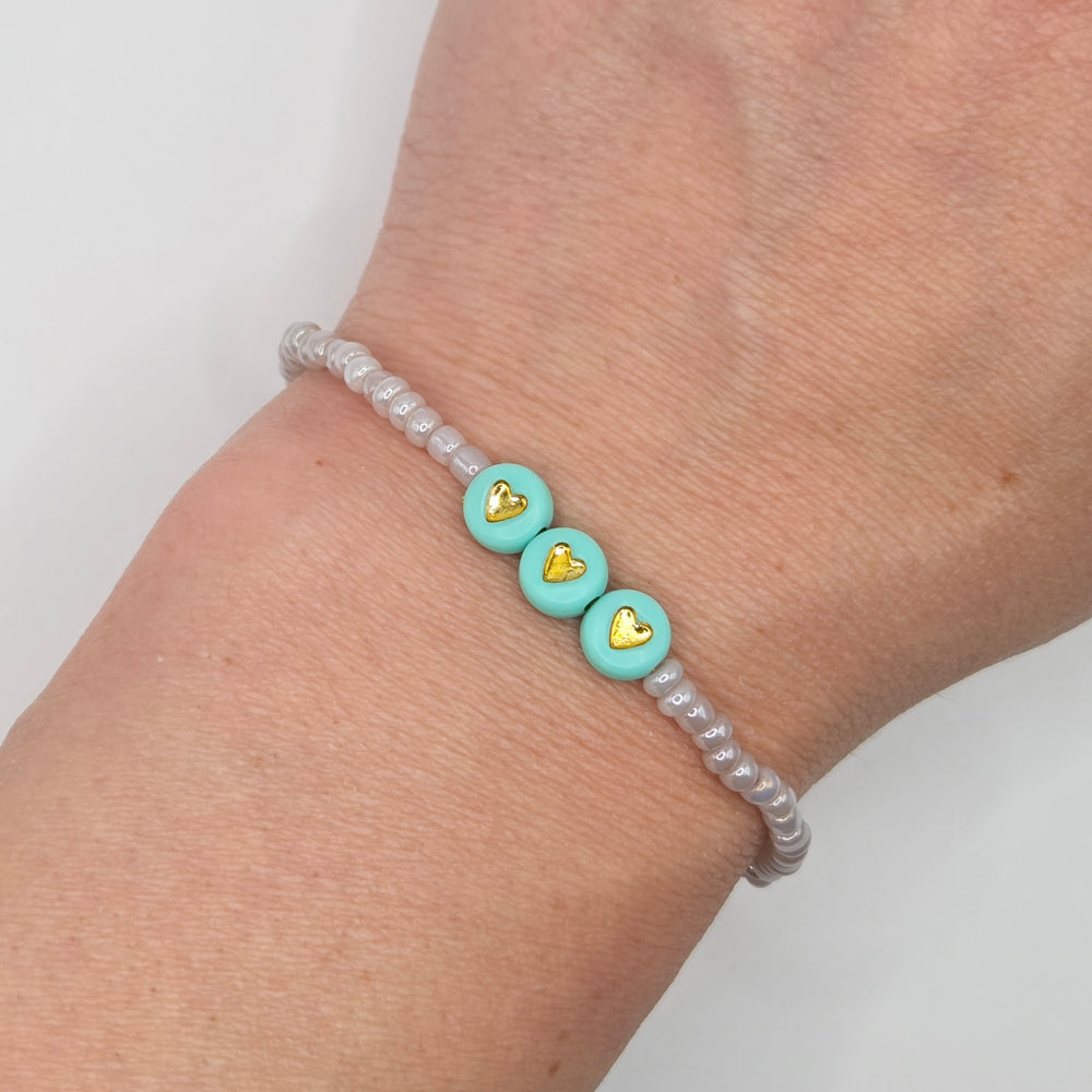 Blue Heart Bracelet