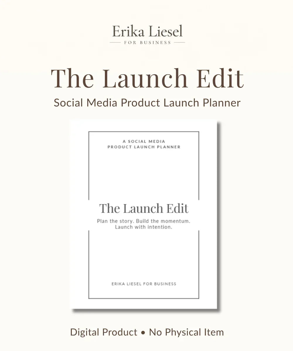 The Launch Edit — Social Media Product Launch Planner