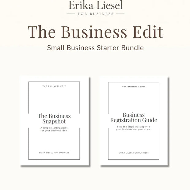 The Business Edit — Small Business Starter Bundle