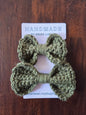 The Mini and Me - Crochet Bow Set - Handmade by Erika Liesel