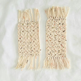 Handmade Cotton Mug Rugs – Set of 2