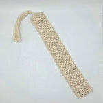 Handmade crochet bookmark with tassel, cozy reading accessory for book lovers