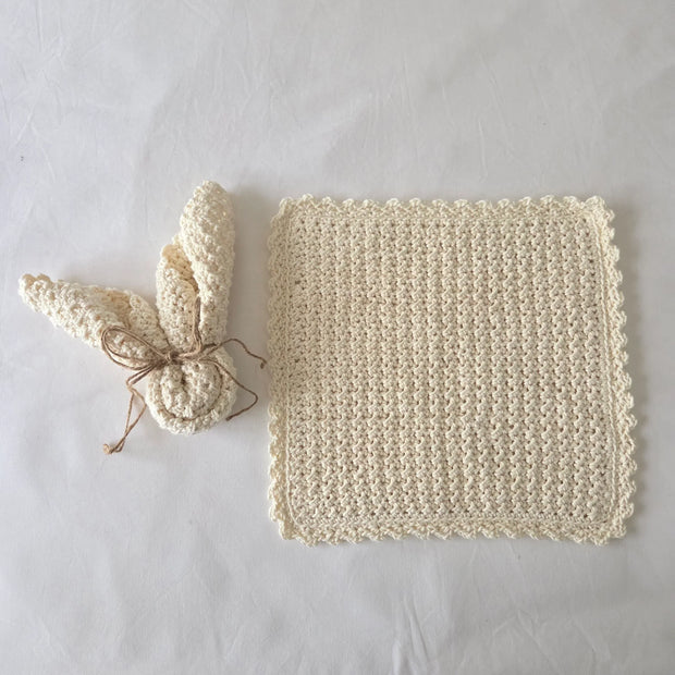 Crochet Bunny Dishcloth