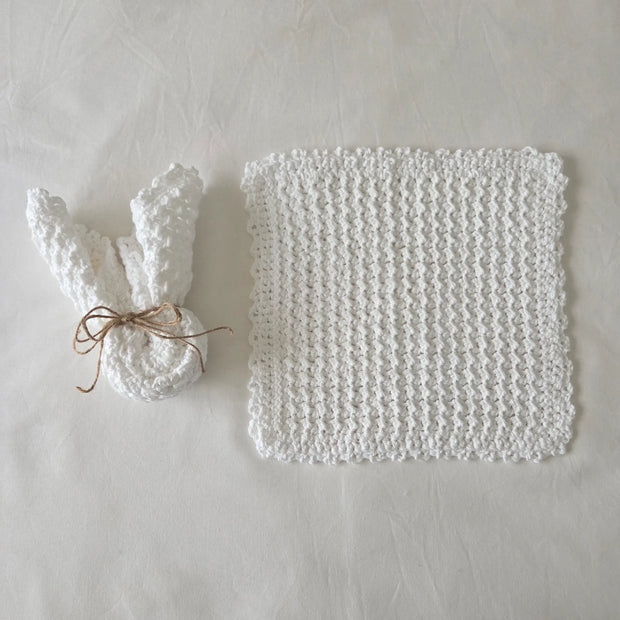Crochet Bunny Dishcloth