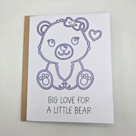 Little Bear Baby Card