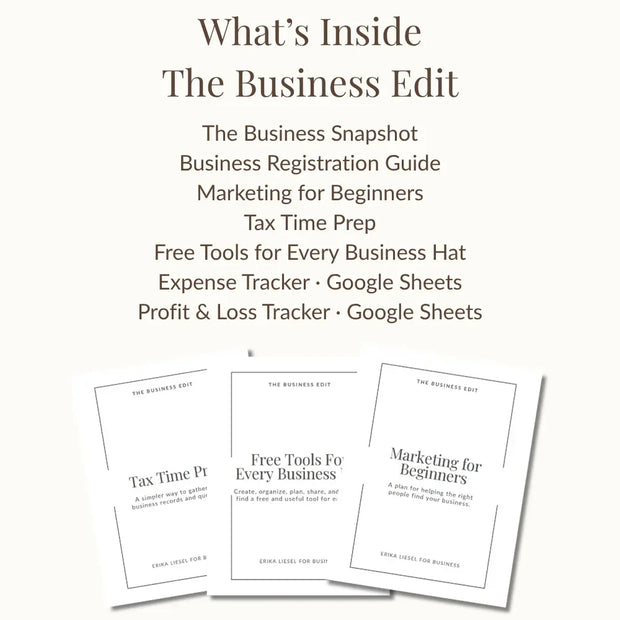The Business Edit — Small Business Starter Bundle