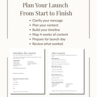 The Launch Edit — Social Media Product Launch Planner