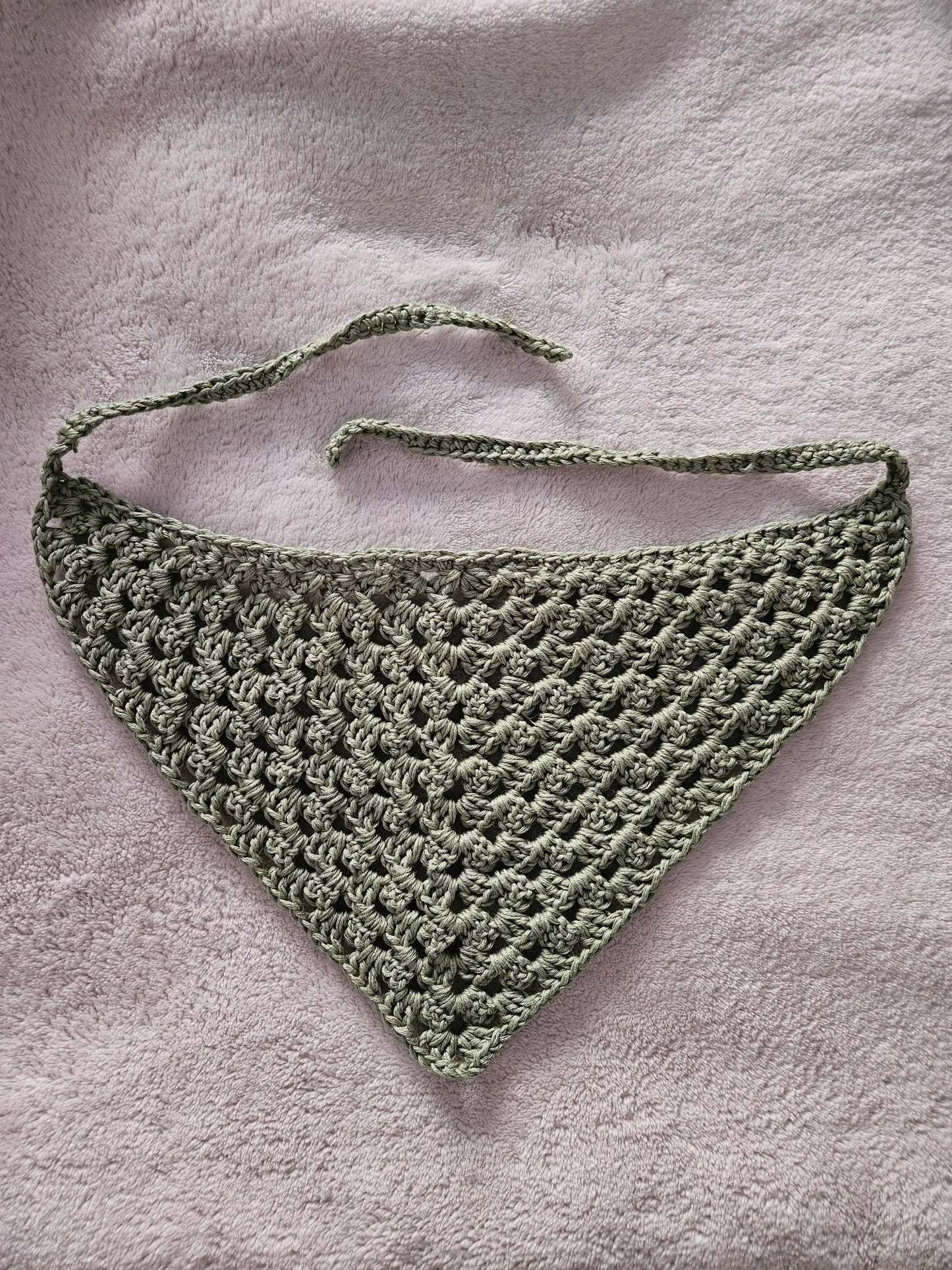 Crochet Bandana - Handmade by Erika Liesel
