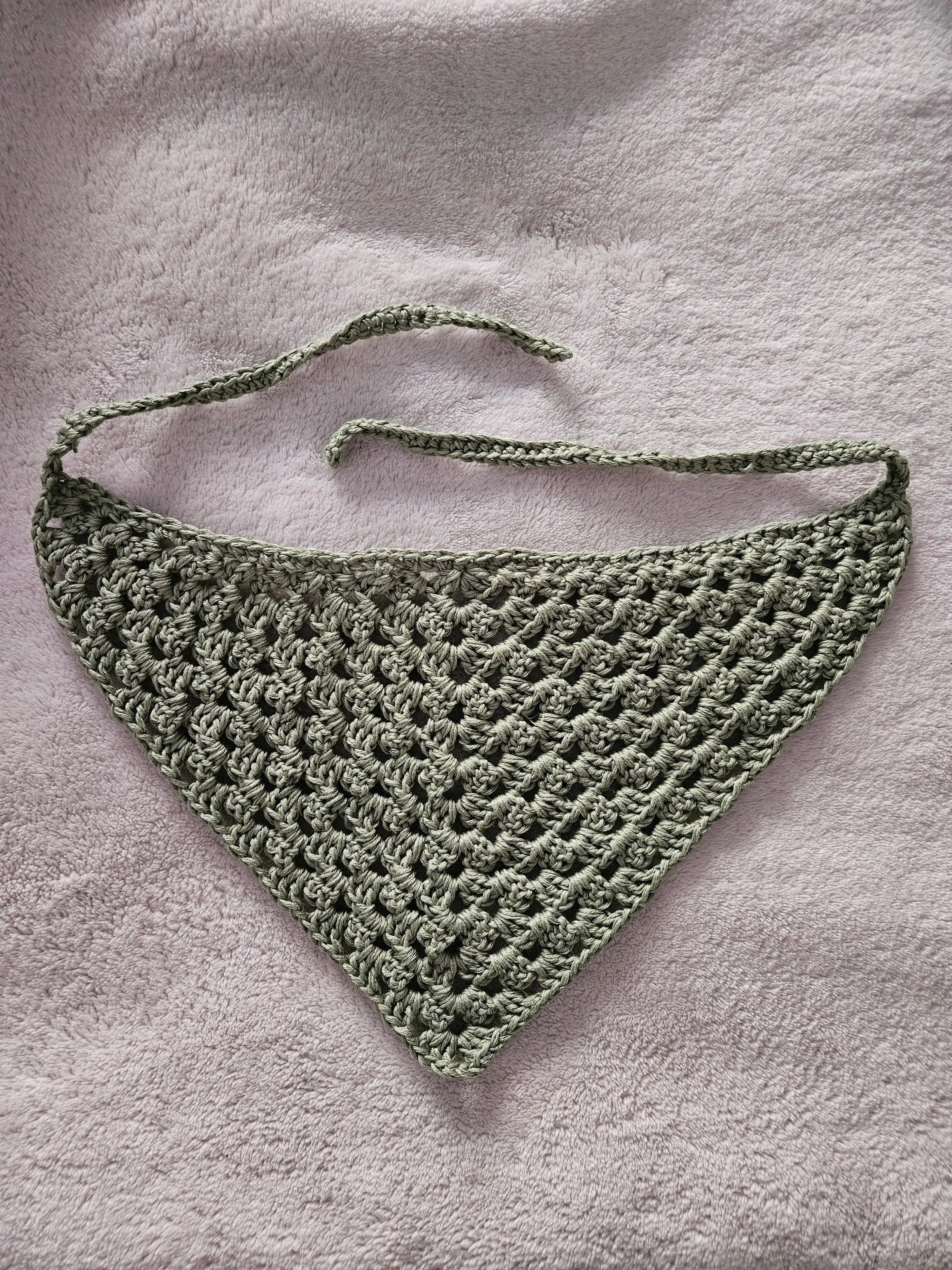 Crochet Bandana - Handmade by Erika Liesel