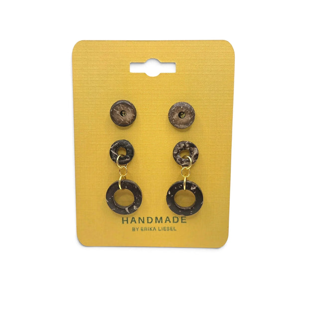 Gathered & Gold Earrings Set