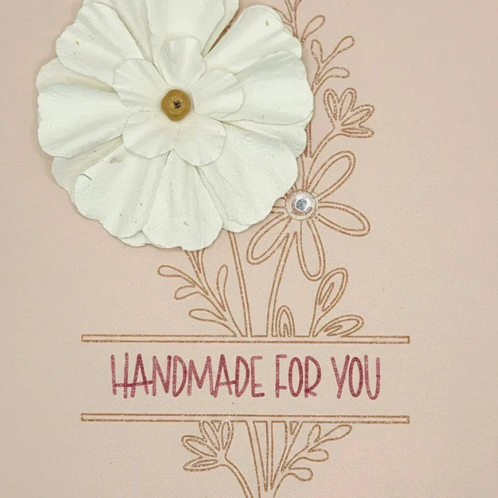 Unique Handmade Floral Card
