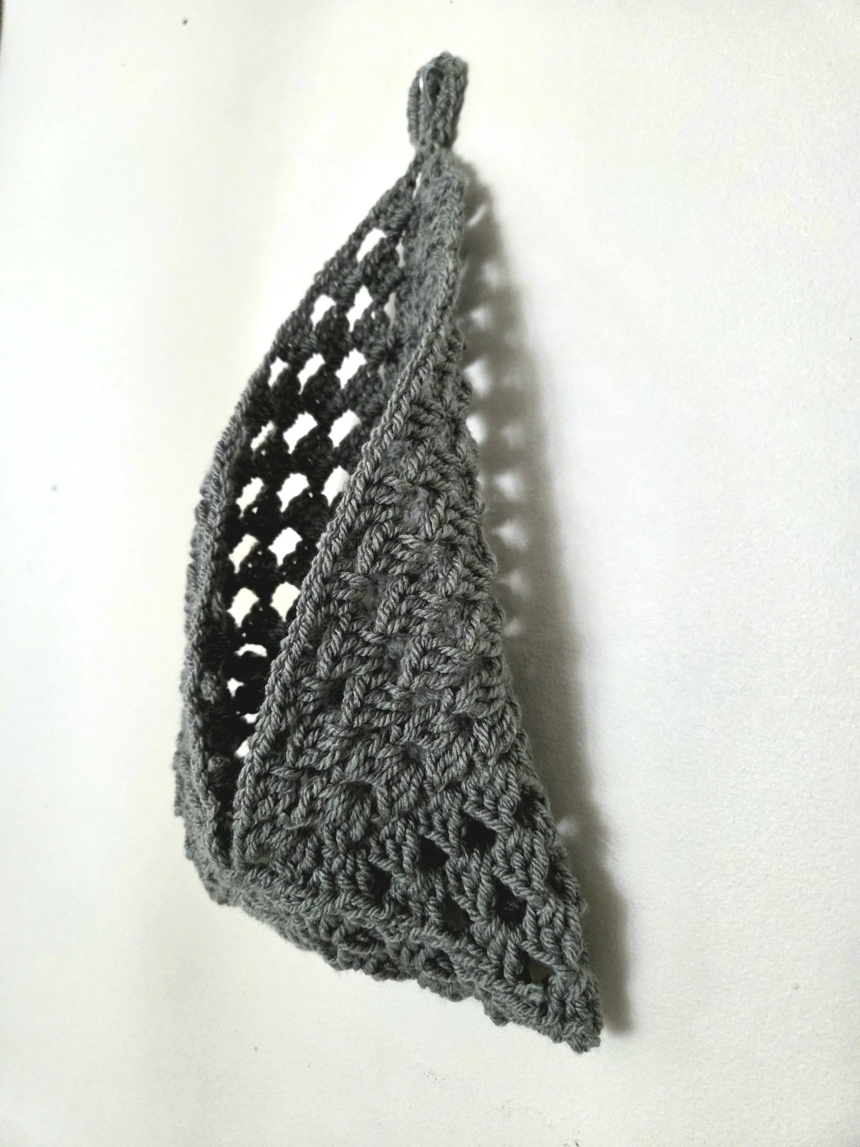 Crochet Wall Pocket Hanger - Handmade by Erika Liesel