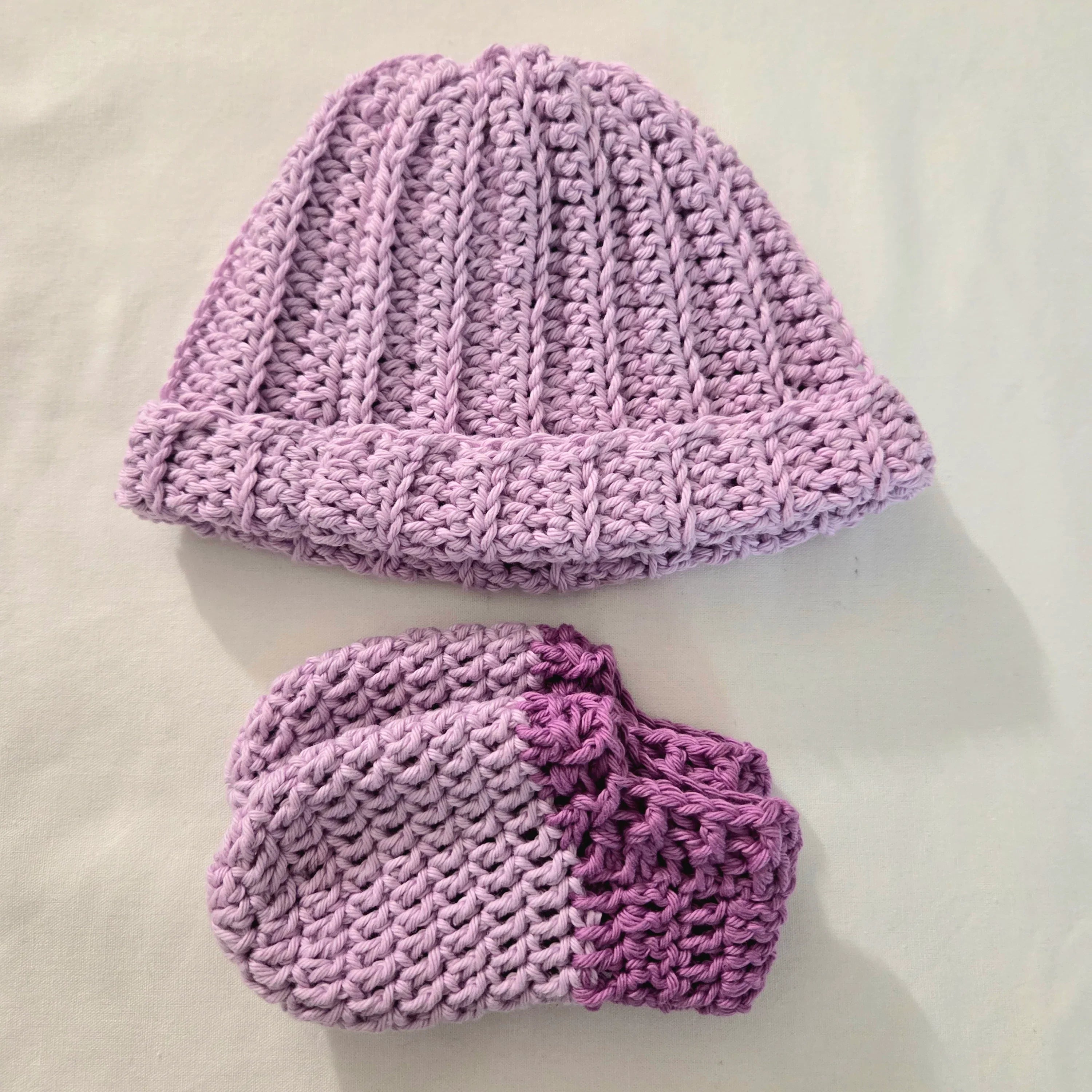 Ribbed Baby Beanie and Sock Set (6–12 Months)