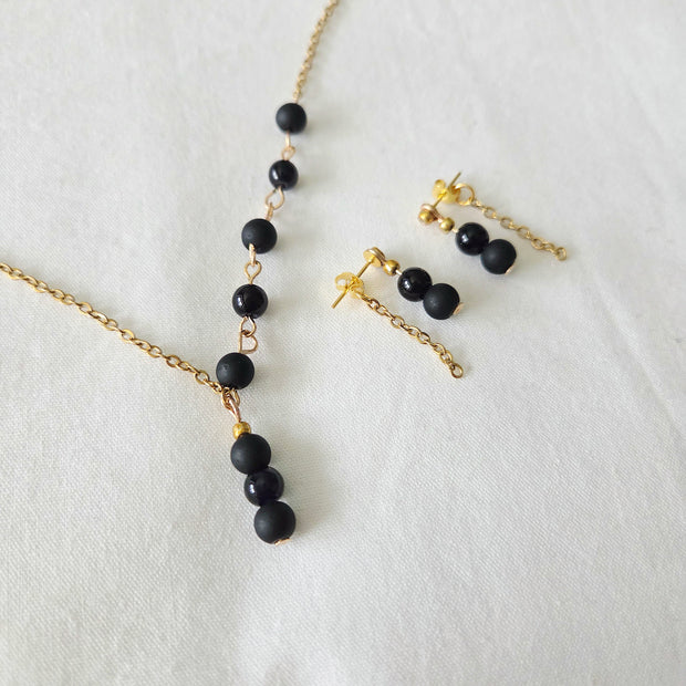 After Dark Jewelry Set (Sterling Silver Chain)