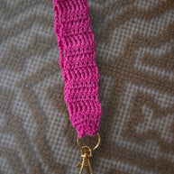 Handmade Crochet Wristlet Keychain
