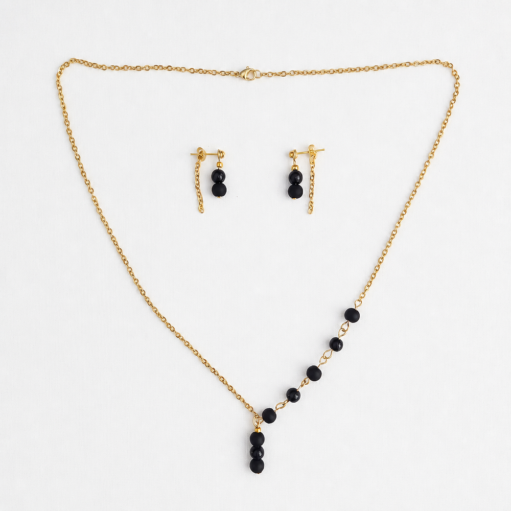 After Dark Jewelry Set (Sterling Silver Chain)