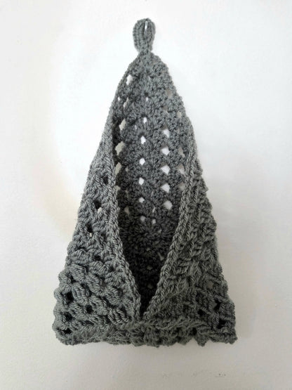 Crochet Wall Pocket Hanger - Handmade by Erika Liesel