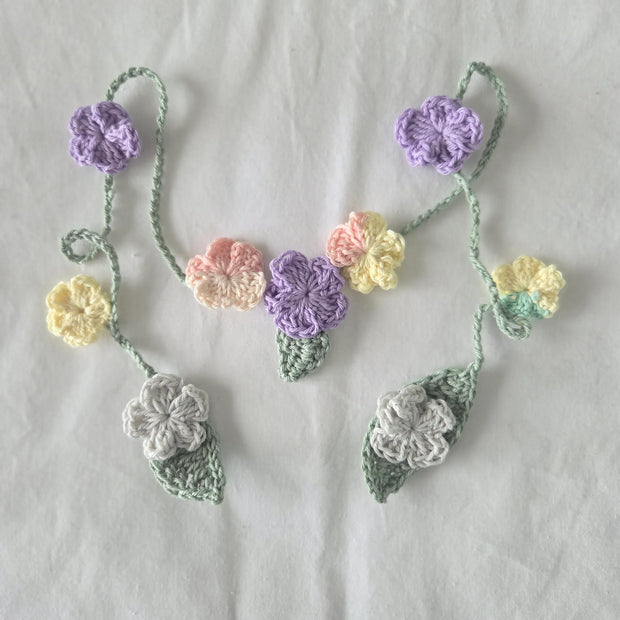 Crochet Floral Garland