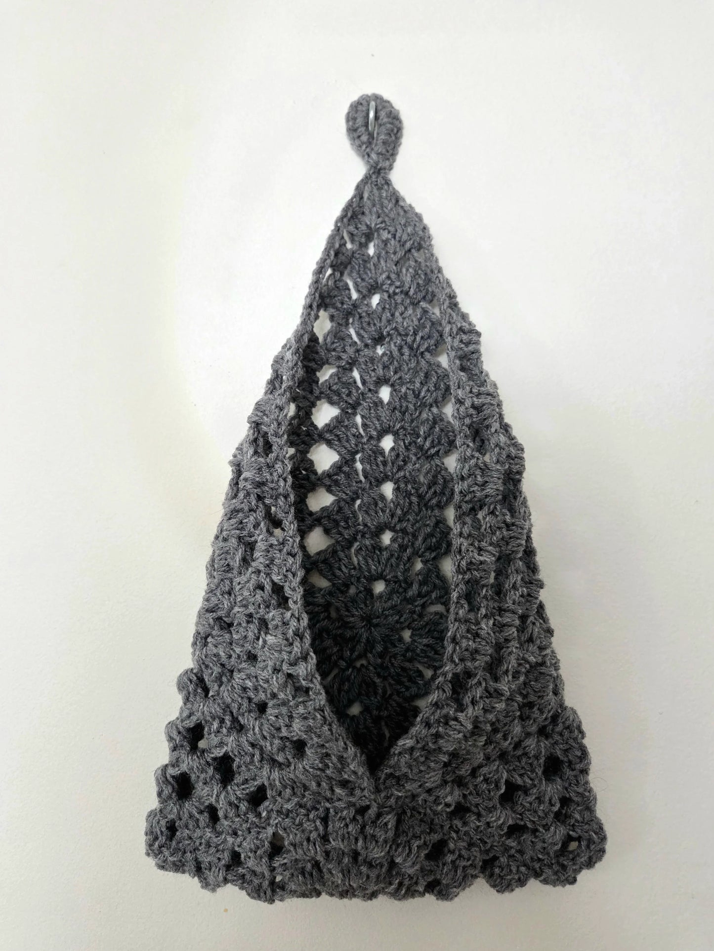 Crochet Wall Pocket Hanger - Handmade by Erika Liesel