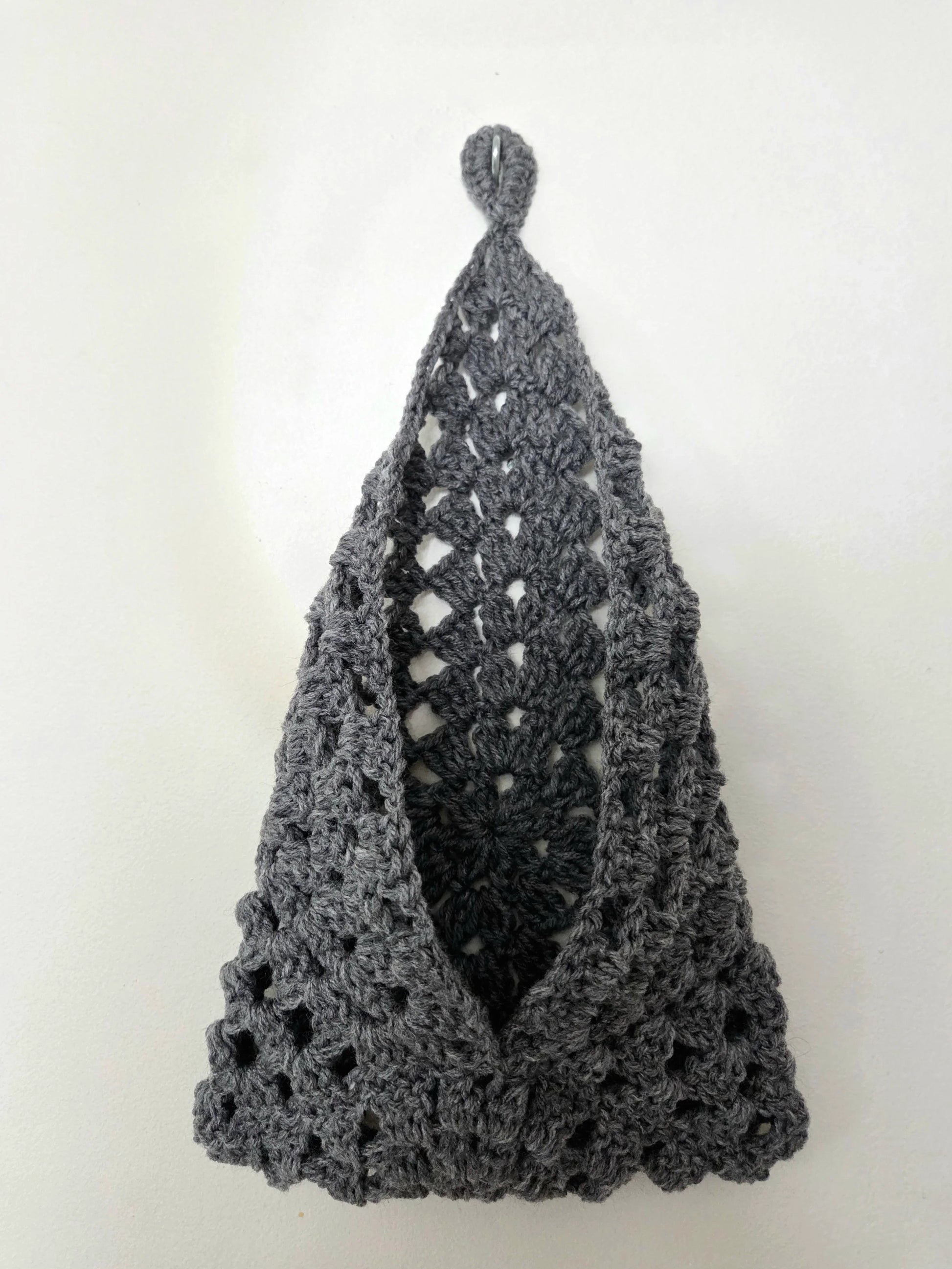 Crochet Wall Pocket Hanger - Handmade by Erika Liesel