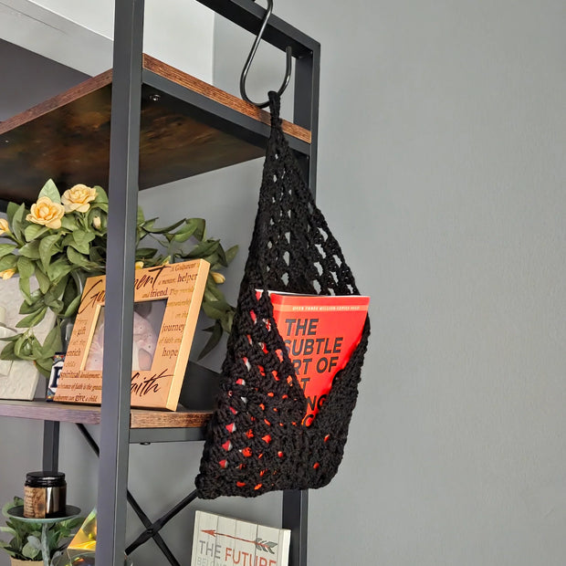 Crochet Wall Pocket Hanger - Handmade by Erika Liesel