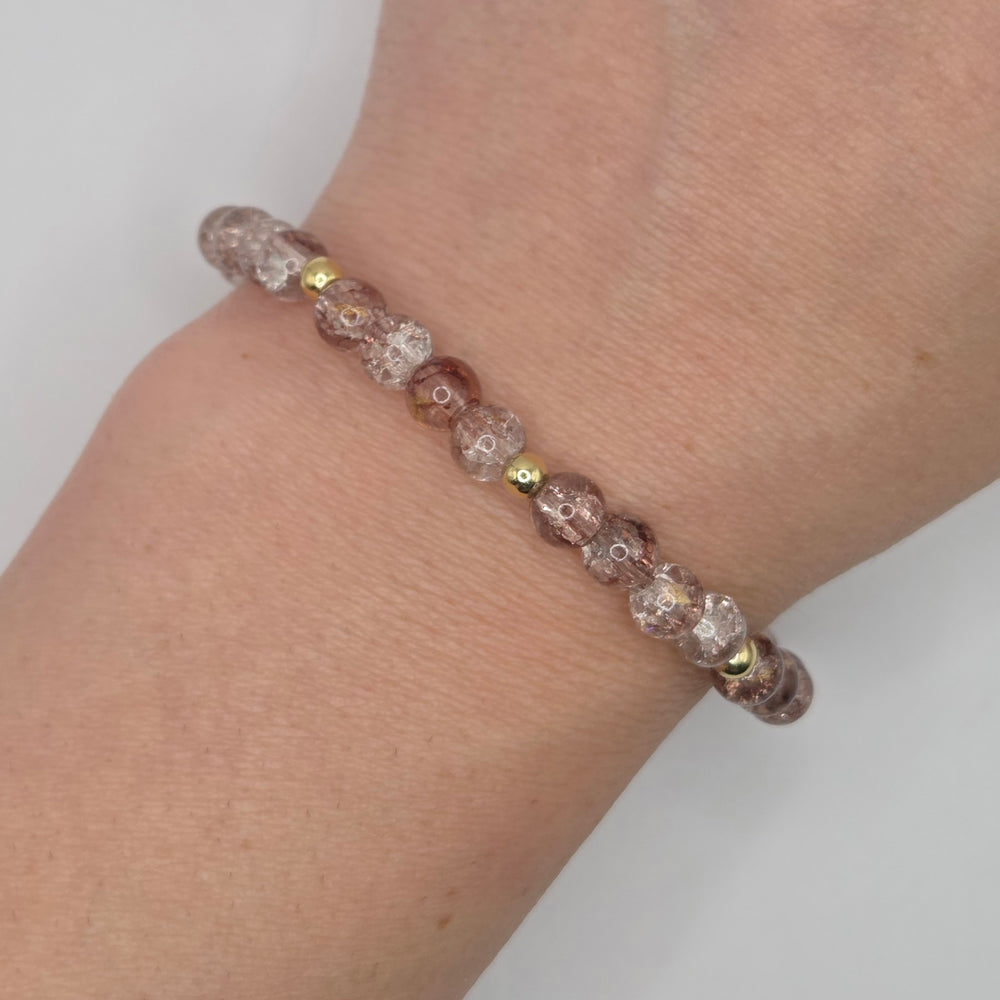 Champagne Crackle Bracelet