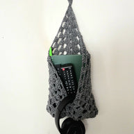 Crochet Wall Pocket Hanger - Handmade by Erika Liesel