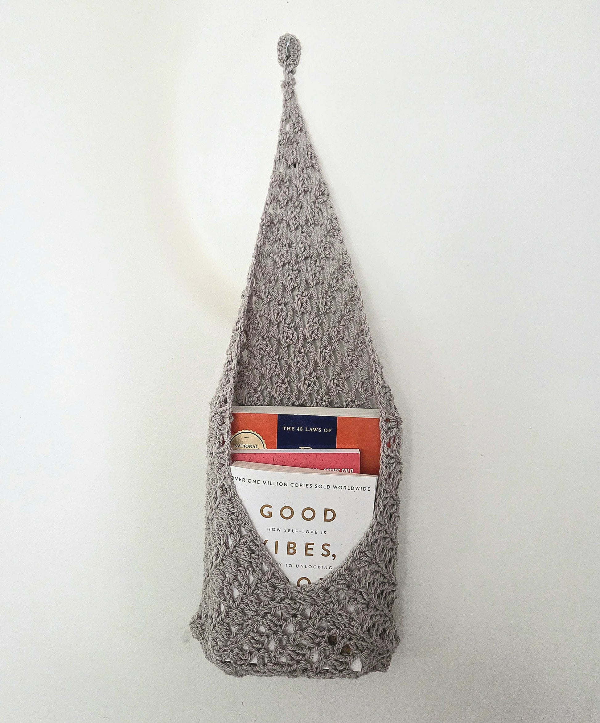 Crochet Wall Pocket Hanger - Handmade by Erika Liesel