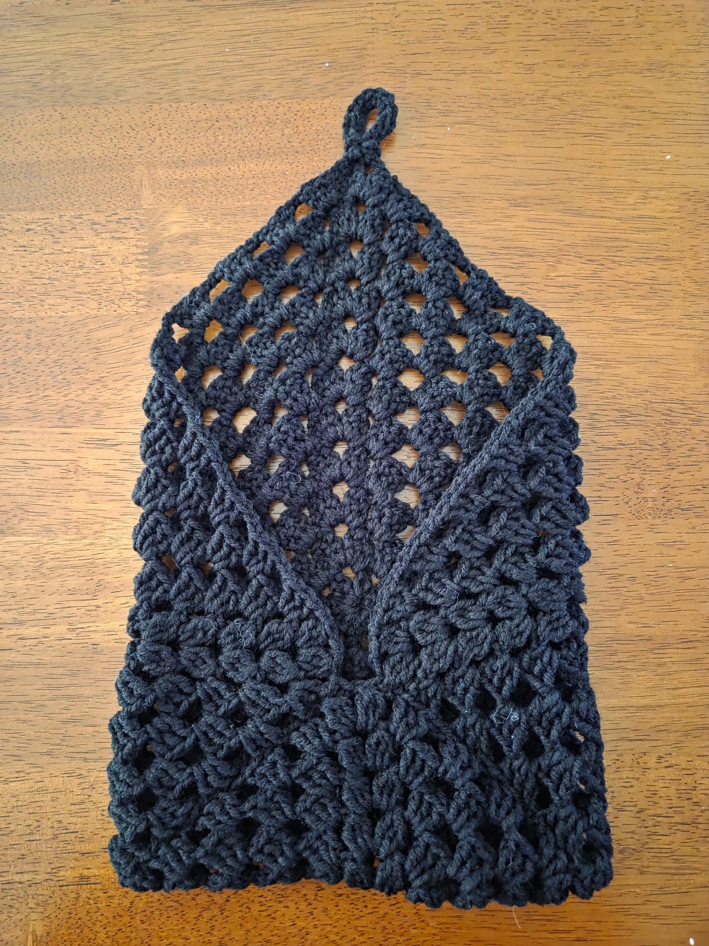 Crochet Wall Pocket Hanger - Handmade by Erika Liesel