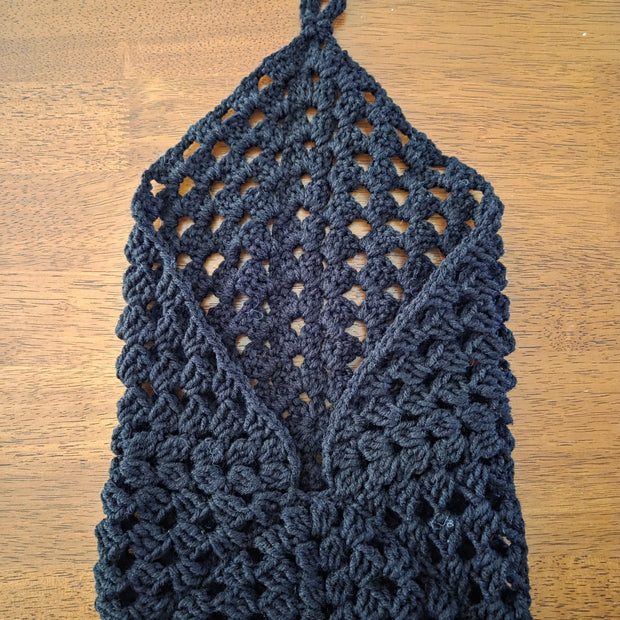 Crochet Wall Pocket Hanger - Handmade by Erika Liesel